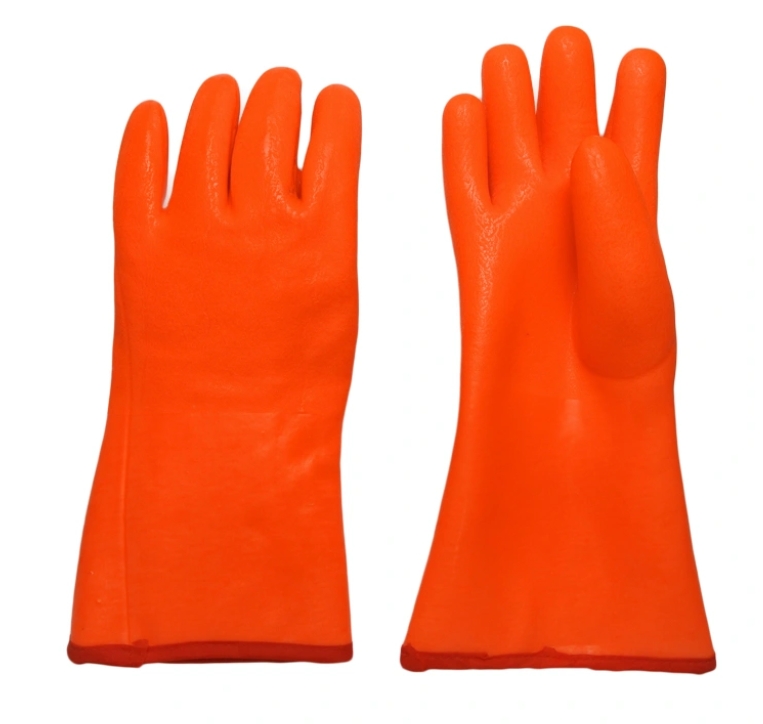 Флуоресцентный песок поверхности холодные защитные перчатки