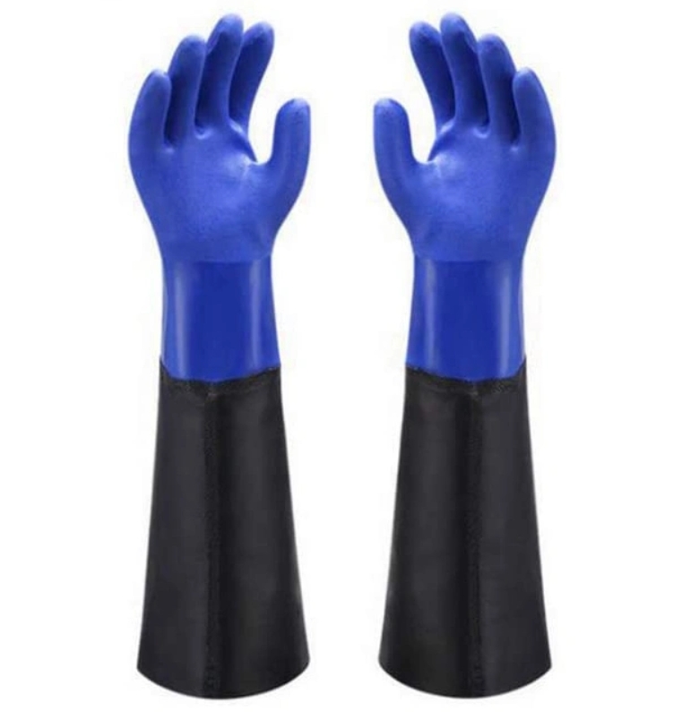 Красные перчатки из ПВХ Красные перчатки из ПВХ