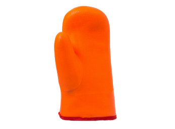 Рукавица из ПВХ флуоресцентного оранжевого цвета