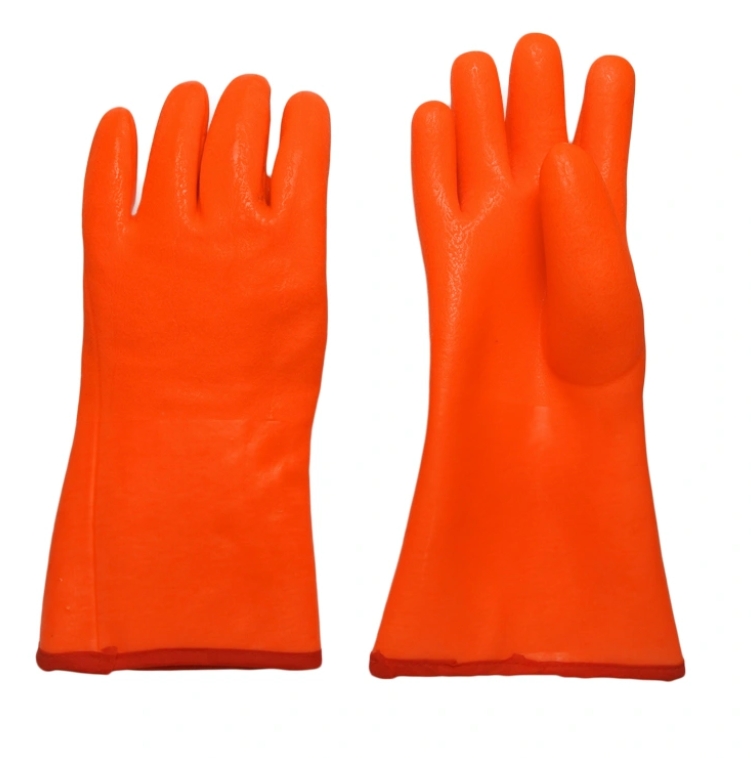 Флуоресцентные пвх холодостойкие персональные защитные перчатки Флуоресцентные пвх холодостойкие персональные защитные перчатки